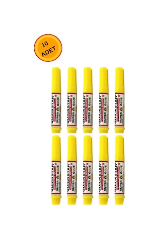 10 Adet Quickstar Super Glue Güçlü Japon Yapıştırıcı 1,5 G