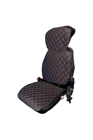 Kabinli Traktör Koltuk Kılıfı-3 Parça- Vinlex Deri- Siyah- Bb-989