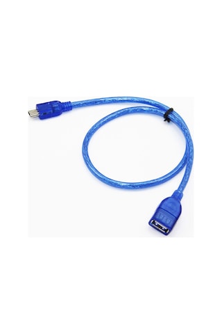 5 Pin Mini Usb Erkek - Usb Dişi Kablo 20Cm