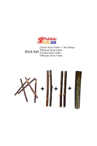 Stick Paketi Doğal Kedi Çiğneme Çubuğu Kedi Oyuncağı 10 Stick