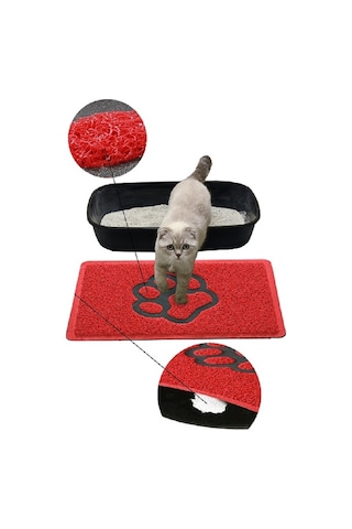 Kedi Kumu Paspası Kıvırcık Kedi Tuvaleti Paspası 40 x 60 CM