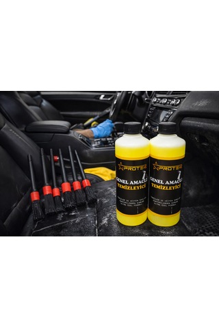 Protek Genel Amaçlı Temizleyici 2 Adet Ve Detay Fırça Seti 2