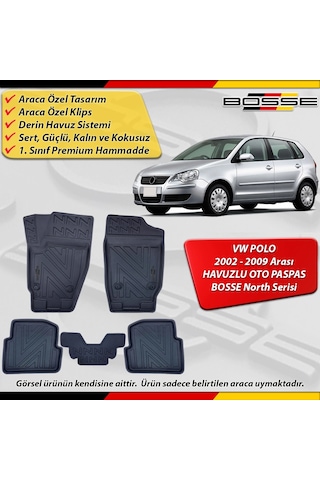 Vw Polo Paspas Araca Özel 2002-2009 Derin Havuzlu North Serisi