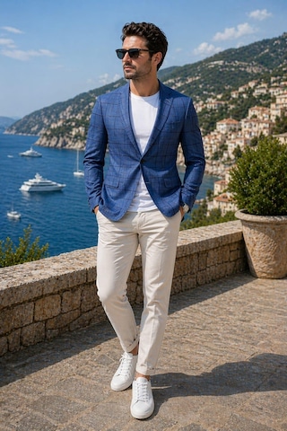 Alexandergardi Alexandergardı Slim Fit Ceket Mavi