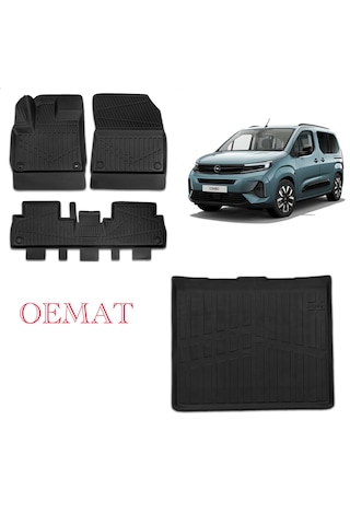 Opel Combo E Havuzlu Paspas Ve Bagaj Havuzu