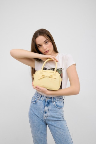 Shule Bags Perfect Kurdele Detaylı El Ve Çapraz Çanta Sarı Sarı