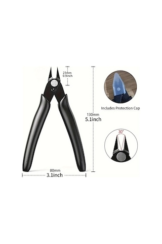 Besthome1 Black Ağır Metal Zincir Ve Perçin Kerpeteni - Hassas Kuyumcu Kesme Delme Çivi Sökme Aleti Tel Ve Zip Kesme Makası