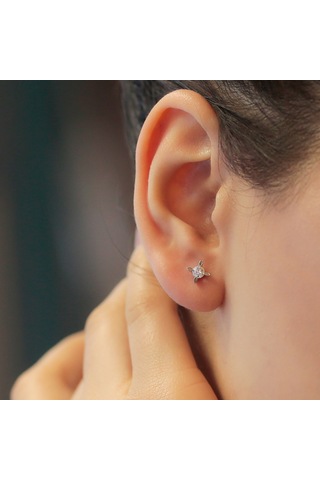 Lova 0.32 Karat Pırlanta Tektaş Küpe - 3070011