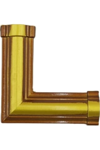 Kahve Eskitme 3 Cm'lik Çıta Uyumlu L Köşe