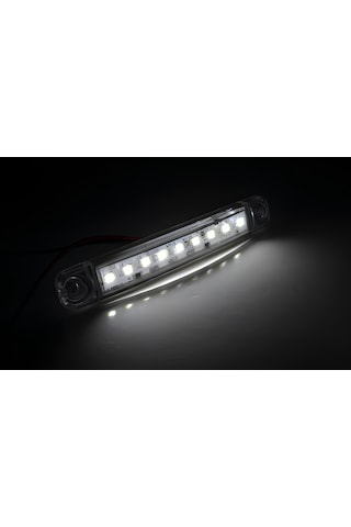 10 Adet Beyaz Parmak Lamba 9 Led 12v 24v