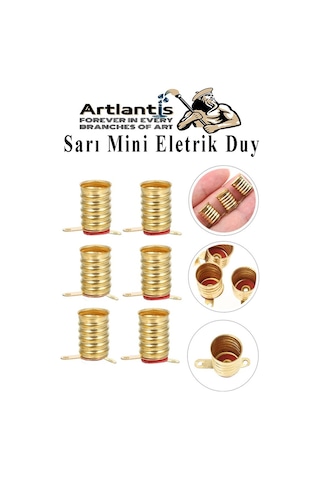 Altı Sarı Mini Duy 10 Adet Deney Duyu Proje İçin Küçük Ampul Yuvası Minyonet Duy Okul Sınıf Elektrik Devre Deney Duyusu