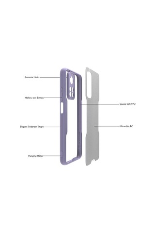 Xiaomi Mi 10T Pro 5G Kilif Kenar Renkli Kamera Korumali Mat Kapak 486326494