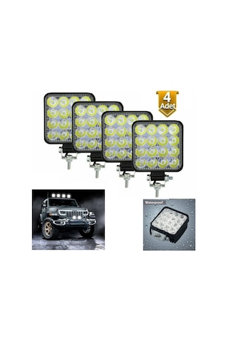 Off Road Iş Makinesi Projektör Çalışma Ve Sis Lambası 4 ADET