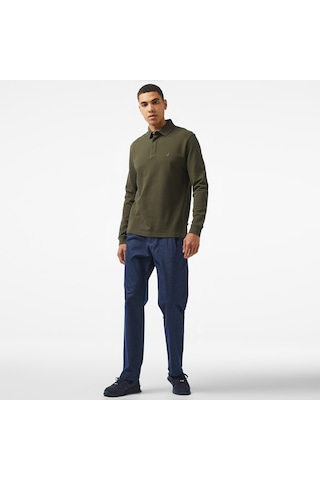 Nautica Nautıca Erkek Yeşil Slım Fıt Uzun Kollu Polo Desenli K37015t Yeşil