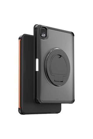 İpad Air 13 2025 M3 Wiwu Mk-007 Combo Pro Kalem Bölmeli Klavyeli Standlı Kılıf Siyah Siyah