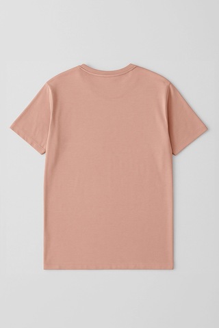 Markapia Woman Kadın %100 Pamuk Basic T-shirt Somon