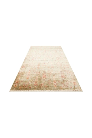 Hoom Rugs Nepal Zr 08 Yün Viskon Tensel Green Autumn Otantik Modern Uşak Halısı Çok Renkli