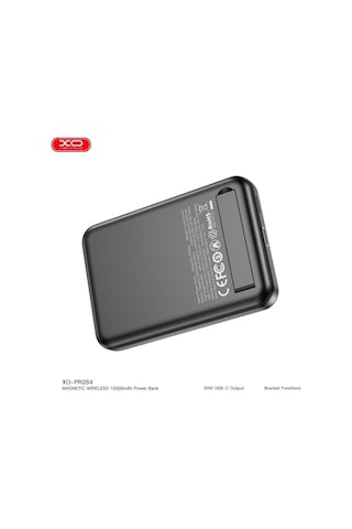 Xo Pr264 10000mah Magsafe Powerbank Standlı 20w Type-c Pd Hızlı Şarj Kablosuz Batarya Beyaz