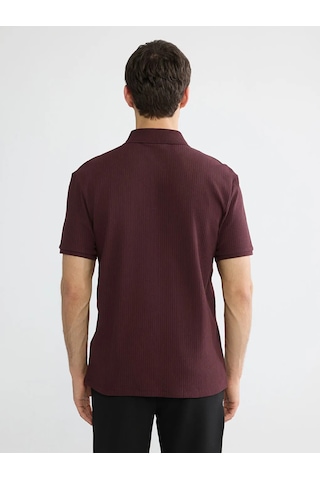 Lc Waikiki Bordo Polo Yaka Fitilli Erkek Triko Tişört