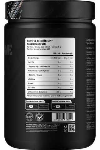 Kingsize Nutrition Glutamine Powder 750 Gr Aromasız