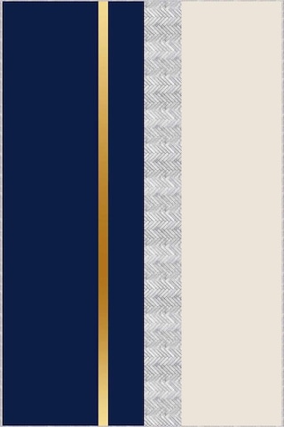 Lacivert Gold Kaymaz Modern Kesme Rulo Yolluk Halı Vh013n11