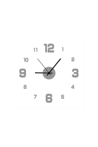 Gatherco Modern Çerçevesiz Kendin Yap Duvar Saati Büyük 3d Rakamlar Duvar Saati Ev Ofis Dekorasyonları Duvar Dekorasyon Sanatı Gümüş