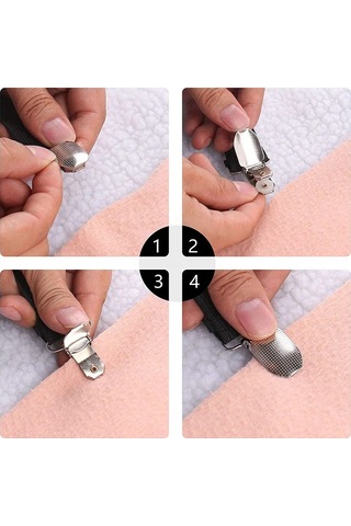 Siyah-12 Klips-tutucu Kapak Elastik Klipsler Yatak 8/12 Str Tutucu Tutucular Klipsle Elemanları Kaymaz Yatak Ev Gereçleri 47125189