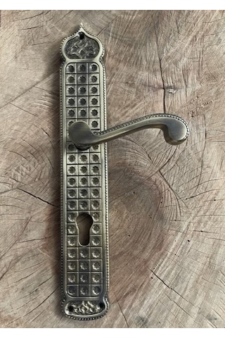 Antik Kapı Kolu Pirinç Yale Antik Kapı Kolu El Yapımı Sarı Pirinç