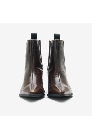 Chocolate Bot Kadın 65s5 Frau Ortıseı Ankle Boot Wıth Heel Kahverengi
