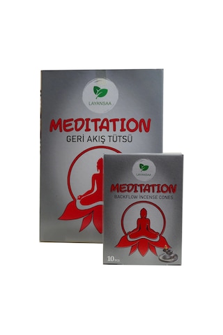 Meditation - Meditasyon Özel Aromalı Geri Akış Backflow Özel Aromalı Tütsü 10 Adet Konik Tütsü Geri
