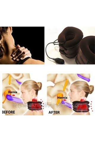 Şişirilebilir Pompalı Ortopedik Boyun ve Seyahat  Yastığı