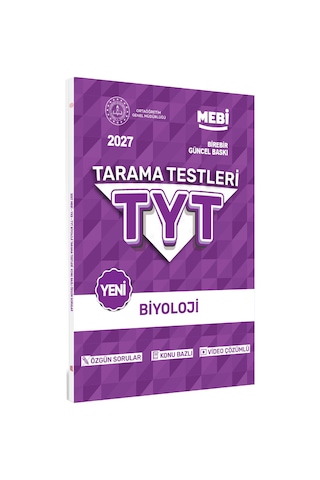 2027 YKS -TYT MEBİ-OGM 8li Tüm Dersler Özgün Tarama Test Kitabı A4 Boyut Renkli Görsel BASKI ÜCRETİ