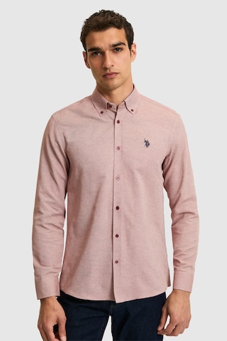 U.s. Polo Assn. Erkek Vişne Gömlek Basic 50324708-vr223