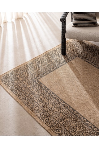 Madame Coco Orens Halı - Naturel/siyah - 200x300 Cm 8684427332085 Çok Renkli