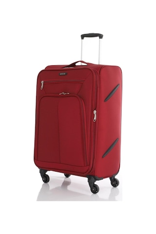 Mçs Üçlü Lüx Kumaş Valiz Seti V116 Bordo