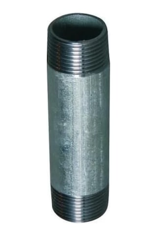 Galvaniz Boru Uzatma Çift Tarafı Dişli 3/4"