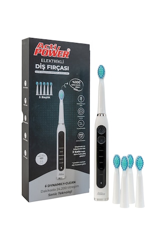 Acti Power Dynamic Clean Elektrikli Şarjlı Diş Fırçası 5 Başlık