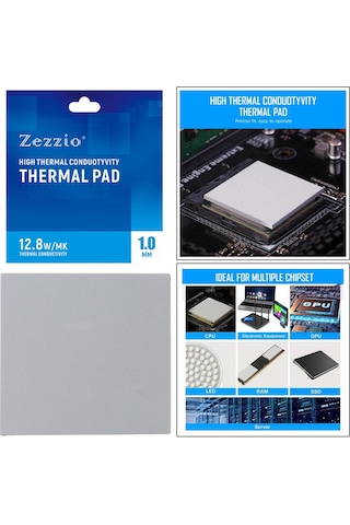 Suntek Gpu Cpu 1.0 Mm Için Silikon Termal Ped 120x120mm Isı