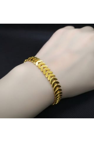 Balık Kılçığı Yassı Bileklik Altın 17 - 19 Cm Balık Kılçığı Yassı Bileklik Altın 17 - 19 Cm