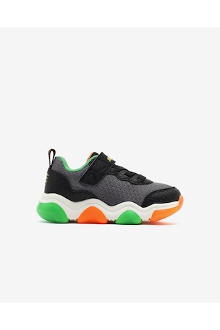 Skechers Mighty Glow 2.0-dino-bolt Küçük Erkek Çocuk Siyah Işıklı Spor Ayakkabı 403501n Bkor Siyah