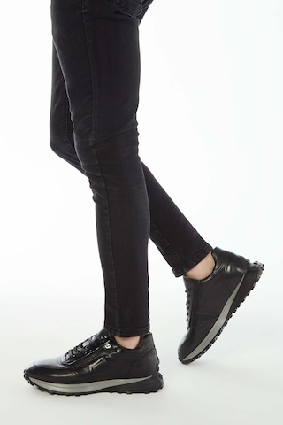 Tamer Tanca Erkek Hakiki Deri Siyah Sneakers & Spor Ayakkabı 383 5454 Erk Ayk Y23 Sıyah Dr/sıyah Siyah