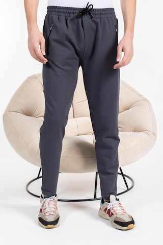 Mutlu City Double Face Kumaş Basic Düz Model Rahat Kalıp Pantolon Kesim Trend Erkek Eşofman Altı-2990-füme Füme
