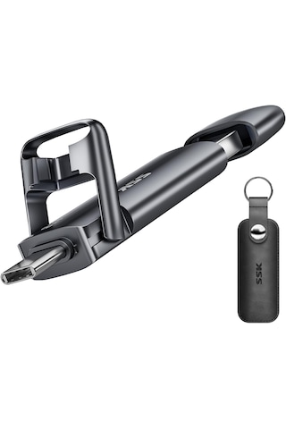 Ssk 128 Gb Usb Type-c Profesyonel Harici Bellek 550 Mb/s Ultra Hızlı Okuma Metal Gövde Çift Giriş 128 GB