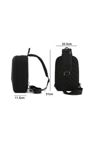 Depolama Çantası Messenger Çanta Dji Mini 3 /mini 3 Pro İçin Göğüs Çantası Siyah