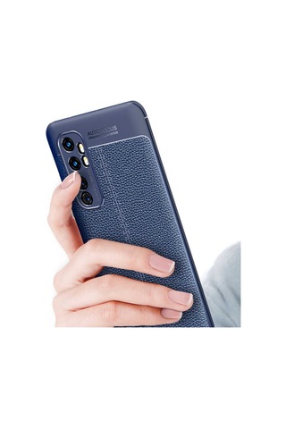 Xiaomi Mi Note 10 Lite Kilif Deri Tarzi Niss Silikon Case 406653051