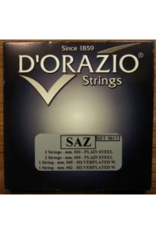 D'orazio İtalyan Pyramid 0.20 No Uzun Sap Saz Teli-Mızrap