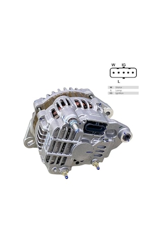 Mıtsubıshı 24v Alternatör Dinamo 130 A 5 Fiş Soketli W-l-ıg . . Ford Cargo Oem