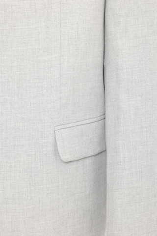 Süvari Gri Regular Desenli Mono Yaka 6 Drop Klasik Takım Elbise-35567 Gri