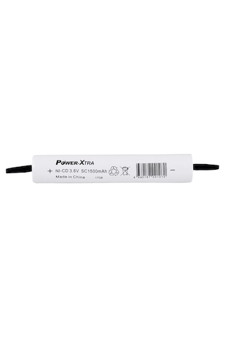 Power-Xtra 1500 mAh 3.6 V SC Ni-CD Pvc Şarj Edilebilir Pil