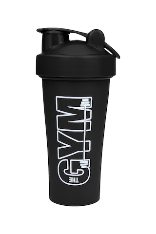 Gym Shaker 650 Ml Ölçekli Ve Sızdırmaz Kapaklı Protein Shaker 2'li Set Siyah